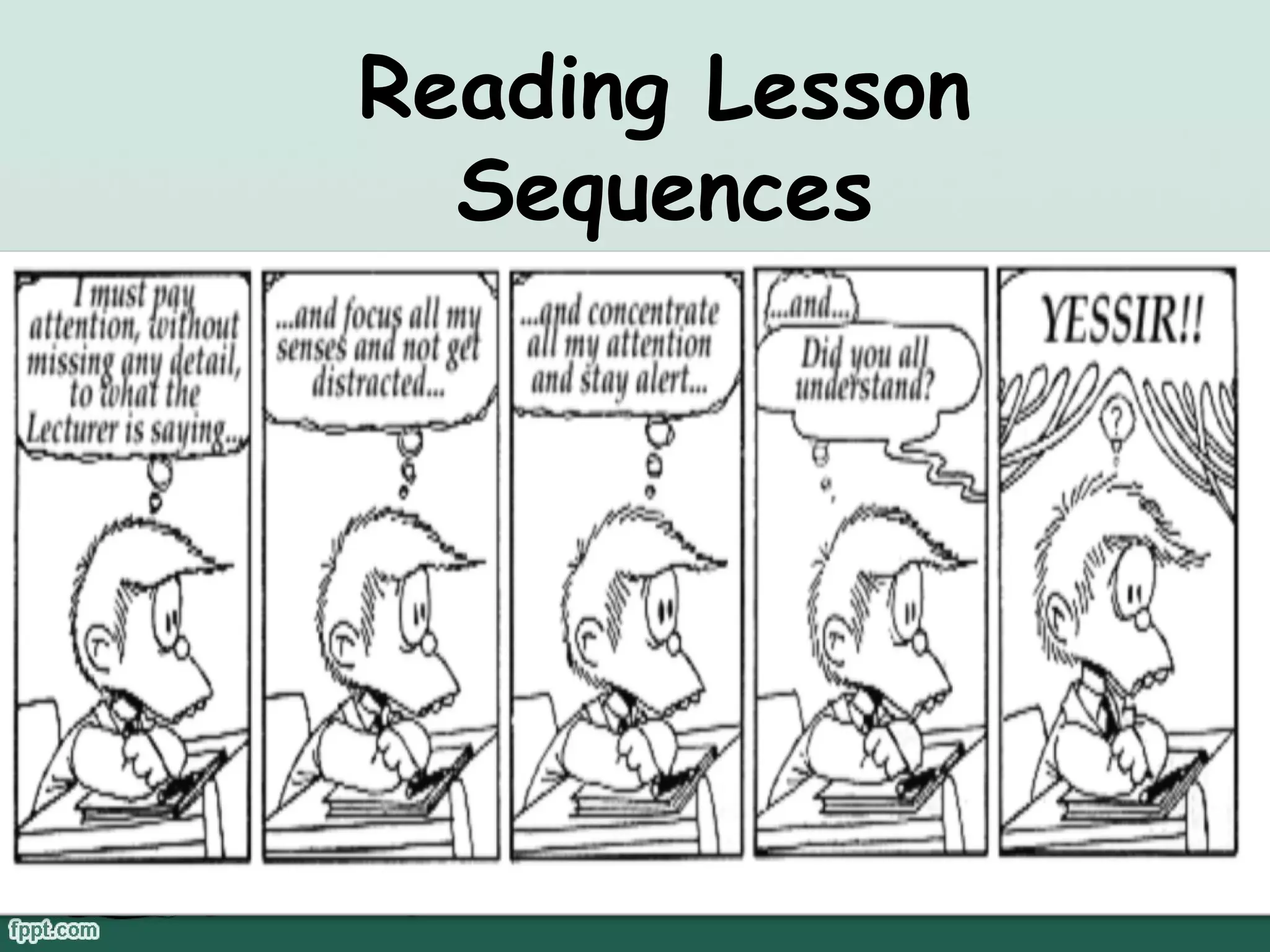 Reading Lesson
Sequences

 