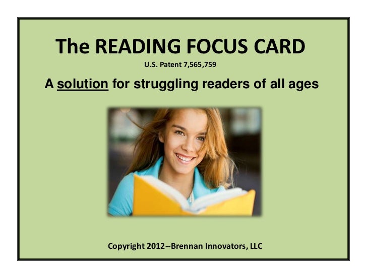 Reading Focus Card Slideshow--2012