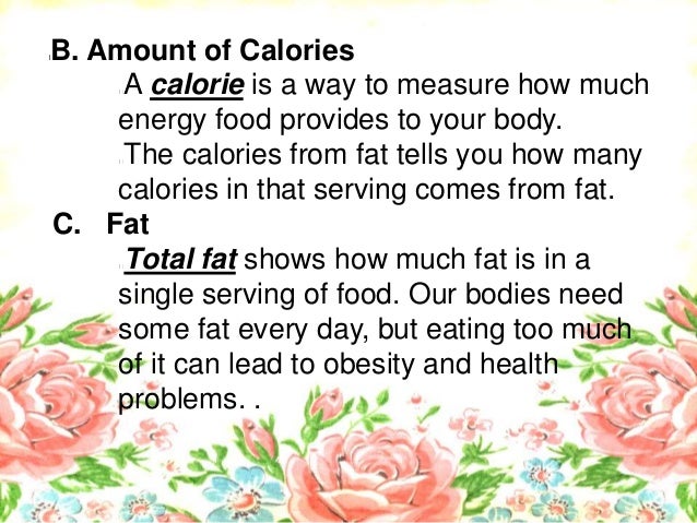 Reading food labels 101