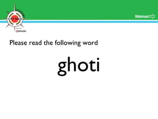 Please read the following word ghoti 
