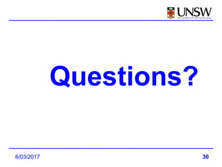 306/03/2017
Questions?
 