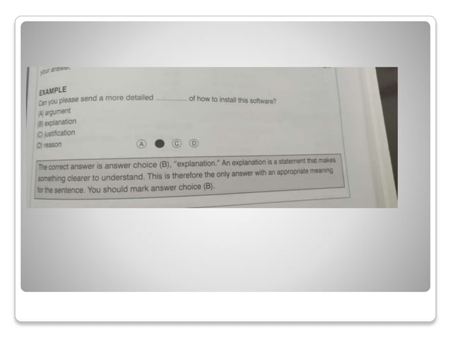Reading PART 5 incomplete sentences | PPT