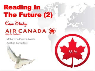 Future Performance
Reading In
The Future (2)
Case Study
83 %
Drive For Excellence
Mohammed Salem Awadh
Aviation Consultant
 