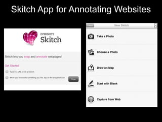 Skitch App for Annotating Websites
 