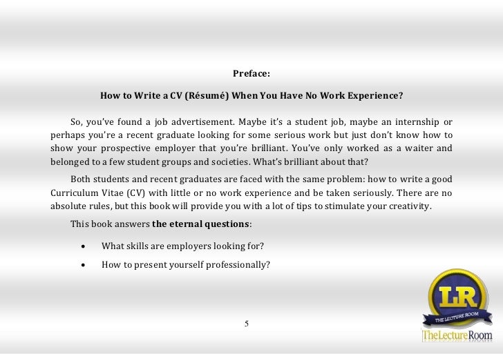 reading layout  vlad mackevic how to write a cv with little or no