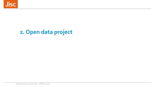 2. Open data project
Reading lists as open data - MTRLC 2016
 