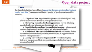 2. Open data project
http://www.universitiesuk.ac.uk/highereducation/Pages/Open_data_higher_education.aspx
 