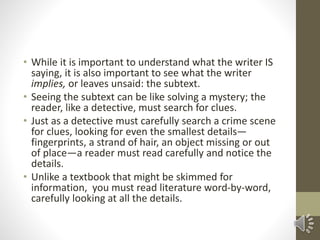 Reading literature | PPTX