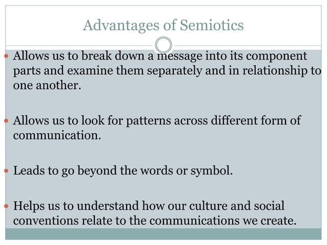 Reading media through sign, signifier and signified | PPTX