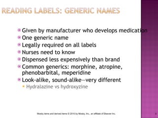 Reading medication labels nurses