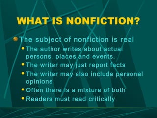 Reading nonfiction | PPT