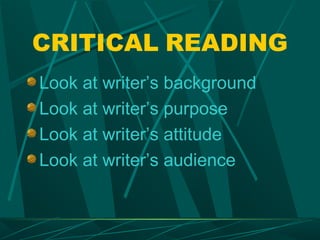 Reading nonfiction | PPT