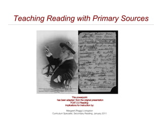Teaching Reading with Primary Sources 