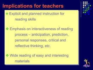 Reading Process From Understanding To Teaching