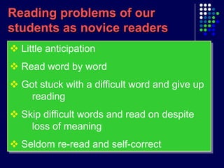 Reading Process From Understanding To Teaching