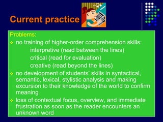 Reading Process From Understanding To Teaching