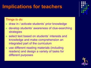 Reading Process From Understanding To Teaching