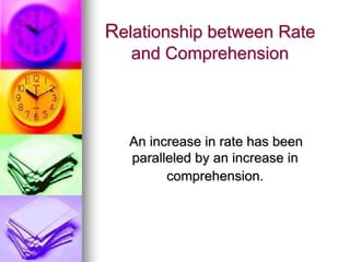 Rate Understanding Reading rate | PPTX