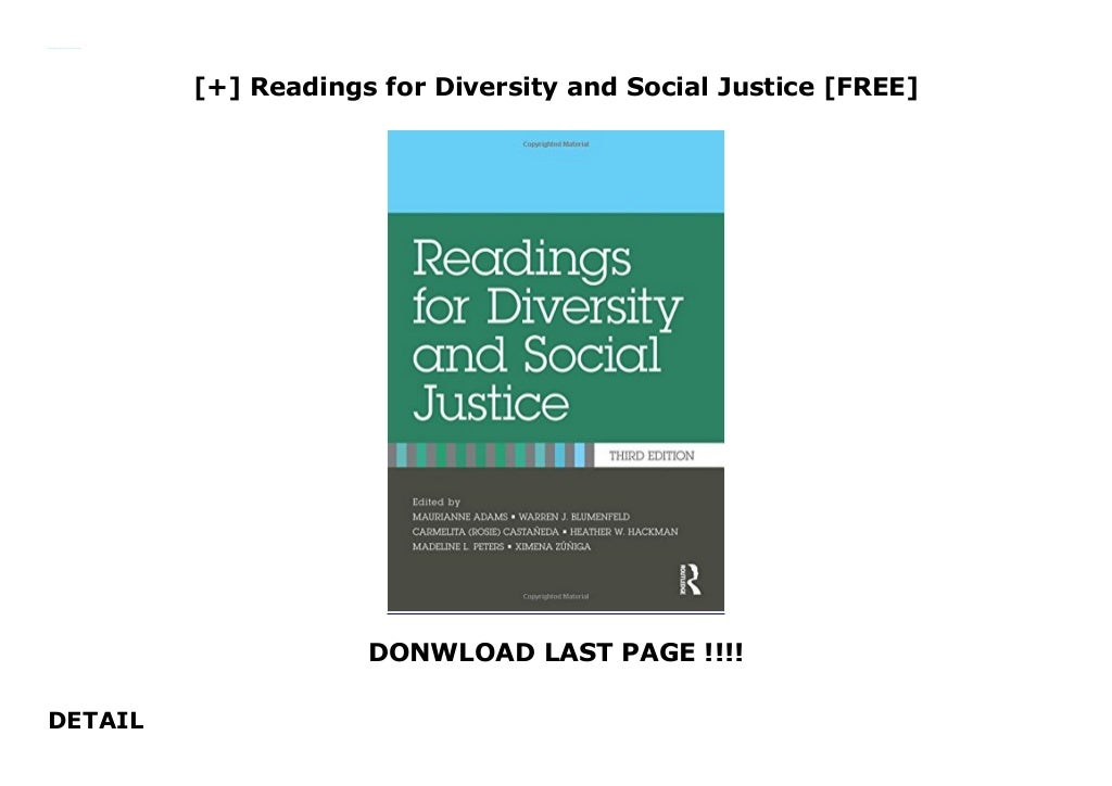 Readings For Diversity And Social Justice 4th Edition Pdf Fr