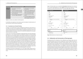 3 Setting Up the Planning Process
164
It’s therefore very important to have and use good technology for implementation of
both top-down as well as bottom-up planning.
3.3.2 Annualized versus Periodic Planning
In Chapter 1, we introduced the concepts of budget, plan, and forecast, and in Section 3.1,
we looked at how they can be implemented in SAP Analytics Cloud with the use of the
version and date dimensions. We also looked at changing the granularity of the time
dimension whether it be annual or periodic. We defined and explained the terms gran-
ularity and horizon for planning.
In this section, we’ll introduce the frequency of planning, which is how often planning is
performed. It’s a very common practice for companies to prepare an annual operating
plan, which forms the baseline against which actuals and forecasts are compared and
measured once every year. Budgets are also prepared once every year and used as a base-
line for measuring performance. This annual exercise is time consuming for companies,
and by the time the next year rolls in, the annual operating plan or budget has already
become stale. Therefore, many companies are either assessing the use of rolling fore-
casts or have already implemented them. If we stick to the traditional method, that is,
using an annual operating plan, then when the year for which the annual operating
plan was prepared rolls in, actuals start coming in, and the forecast cycle begins to pro-
vide the most up-to-date information to the executives for managing the business.
Forecasts can be performed at a monthly or quarterly frequency; either way, they can be
referred to periodically, whereas the annual operating plan is annualized.
Granularity and horizon for planning are set in the model settings, whereas the fre-
quency of planning is set in the calendar (this feature will be discussed further in Chap-
ter 6).
Bottom-Up
Planning
쐍 Gives a sense of ownership at
lower levels
쐍 Considers constraints of the com-
pany and is therefore executable
쐍 Can be used to drive accountabil-
ity if executed well
쐍 Allows creativity atlower levelsthat
can result in higher productivity
쐍 Can be very time-consuming for
the enterprise
쐍 Requires a lot of collaboration and
communication within the various
teams in the enterprise without
which it could create a chaos
쐍 Can slow the decision-making
process
쐍 Can create misaligned incentives
and not focused on overall success
of the company if done in silos
Pros Cons
Table 3.2 Top-Down versus Bottom-Up Planning (Cont.)
165
3.4 Collaboration and Harmonization of Planning Inputs
3
Figure 3.39 shows where you can specify the Granularity of planning in two variations.
For an annual operating plan, you select Month (left-hand side), whereas for a long-
term plan, you input values for the total year and select Year (right-hand side).
Figure 3.39 Monthly versus Yearly Granularity
3.4 Collaboration and Harmonization of Planning Inputs
Planning processes for companies are very collaborative and require inputs and com-
munication between teams across the company who could be in different countries, or
belong to different departments, divisions, business groups, and so on. This is also a
very iterative process, and inputs from one team may skew the results or become mis-
aligned with overall strategic goals. In our example, the forecast that was created using
the bottom-up method may provide a very different result from what management
intended and laid out in the annual operating plan, and, therefore, it may have to be fur-
ther adjusted before publishing. This becomes an iterative process to get the variances
between the two versions to be acceptable and yet achievable. Best practice is also to
keep the number of iterations to as few as possible, and there needs to be a compromise
 