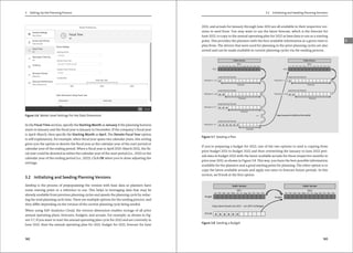 3 Setting Up the Planning Process
142
Figure 3.6 Model-Level Settings for the Date Dimension
In the Fiscal Time section, specify the Starting Month as January if the planning horizon
starts in January and the fiscal year is January to December. If the company’s fiscal year
is April–March, then specify the Starting Month as April. The Denote Fiscal Year option
is self-explanatory; for example, when fiscal year spans two calendar years, this setting
gives you the option to denote the fiscal year as the calendar year of the start period or
calendar year of the ending period. When a fiscal year is April 2021–March 2022, the fis-
cal year could be denoted as either the calendar year of the start period (i.e., 2021) or the
calendar year of the ending period (i.e., 2022). Click OK when you’re done adjusting the
settings.
3.2 Initializing and Seeding Planning Versions
Seeding is the process of prepopulating the version with base data so planners have
some starting point or a reference to use. This helps in leveraging data that may be
already available from previous planning cycles and speeds the planning cycle by reduc-
ing the total planning cycle time. There are multiple options for the seeding process, and
they differ depending on the version of the current planning cycle being seeded.
When using SAP Analytics Cloud, the version dimension enables storage of all prior
annual operating plans, forecasts, budgets, and actuals. For example, as shown in Fig-
ure 3.7, if you want to start the annual operating plan cycle for 2022 and are currently in
June 2021, then the annual operating plan for 2021, budget for 2021, forecast for June
143
3.2 Initializing and Seeding Planning Versions
3
2021, and actuals for January through June 2021 are all available in their respective ver-
sions to seed from. You may want to use the latest forecast, which is the forecast for
June 2021, to copy to the annual operating plan for 2022 as base data to use as a starting
point. This provides the planners with the best available information at a given time to
plan from. The drivers that were used for planning in the prior planning cycles are also
stored and can be made available in current planning cycles via the seeding process.
Figure 3.7 Seeding a Plan
If you’re preparing a budget for 2022, one of the two options to seed is copying from
prior budget 2021 to budget 2022 and then overwriting the January to June 2022 peri-
ods data in budget 2022 with the latest available actuals for those respective months in
prior year 2021, as shown in Figure 3.8. This way, you have the best possible information
available for the planners and a good starting point for planning. The other option is to
copy the latest available actuals and apply run-rates to forecast future periods. In this
section, we’ll look at the first option.
Figure 3.8 Seeding a Budget
Jan Feb Mar Apr May Jun Jul Aug Sep Oct Nov Dec
Plan
Forecast 1 + 11
Forecast 2 + 10
Forecast 3 + 9
Forecast 6 + 6
Load and Lock Actuals
Public Version
Load and Lock Actuals
Load and Lock Actuals
Load and Lock Actuals
Forecast
Forecast
Forecast
Forecast
…
Jan Feb Mar Apr May Jun Jul Aug Sep Oct Nov Dec
Public Version
2022
2021
Load and Lock Actuals
Load and Lock Actuals
Forecast
Forecast
Forecast 2 + 10
Forecast 1 + 11
Copy Forecast 6+6 (2021) to Plan (2022)
Plan
Jan Feb Mar Apr May Jun Jul Aug Sep Oct Nov Dec
Budget
Public Version
Jan Feb Mar Apr May Jun Jul Aug Sep Oct Nov Dec
Budget
Public Version
2022
2021
Copy Latest Actuals (Jan 2021 – Jun 2021) to Budget
Actuals
 