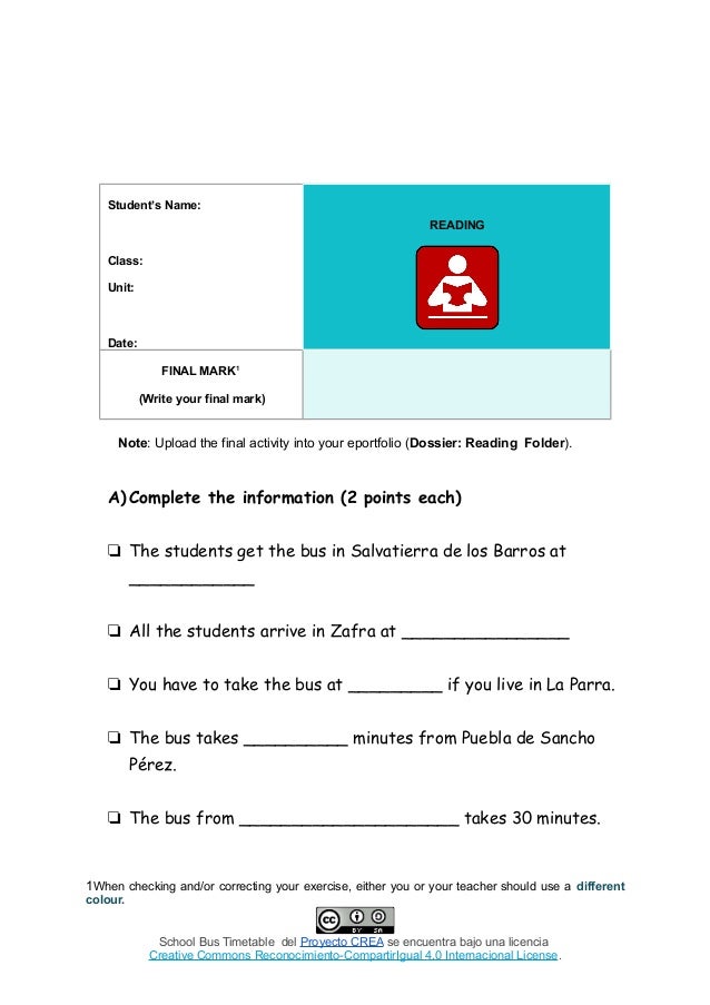 ️Reading A Bus Timetable Worksheet Free Download Goodimg.co