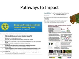 Pathways to Impact
 
