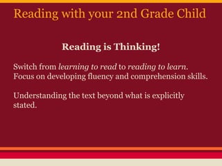 Reading session for parents of young readers | PPTX
