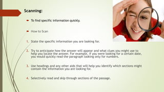 Reading skills | PPTX