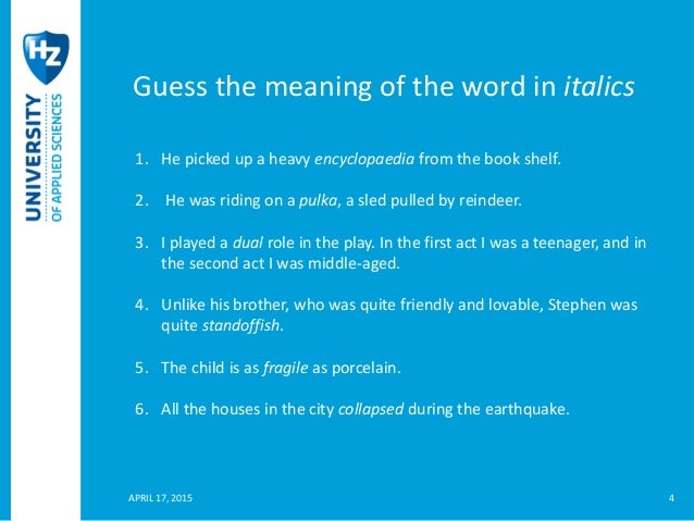 Reading Skills Context Clues