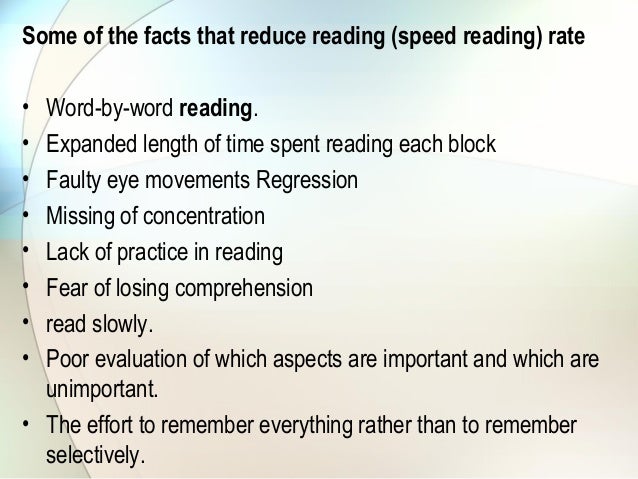 meaning rapid reading