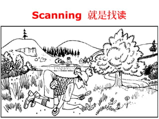 Scanning 就是找读
 