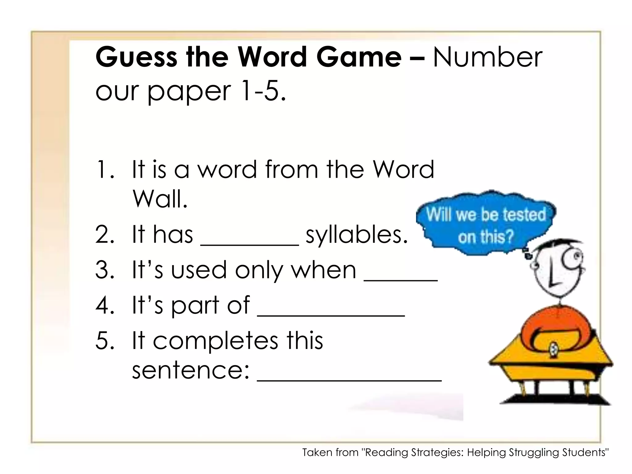 Add no more than 5 words per week