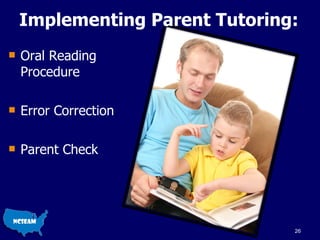 Implementing Parent Tutoring: Oral Reading Procedure Error Correction Parent Check 