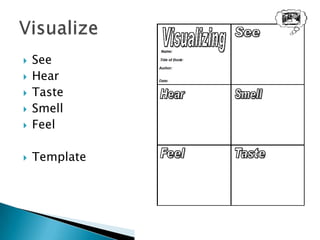 SeeHearTasteSmellFeelTemplateVisualize