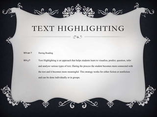 Reading strategies ca1 hannah_angeline | PPTX