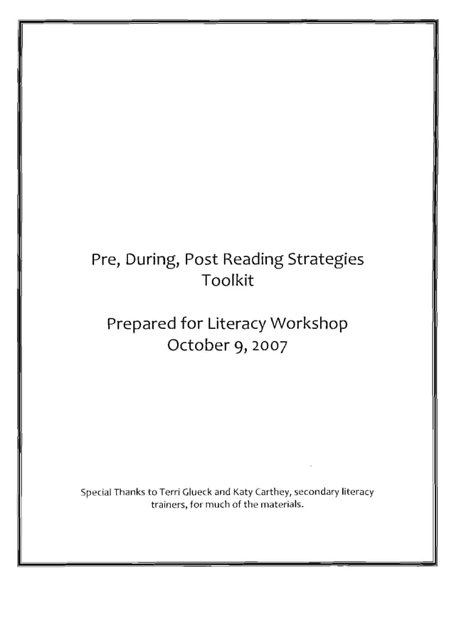 Reading Strategies Toolkit