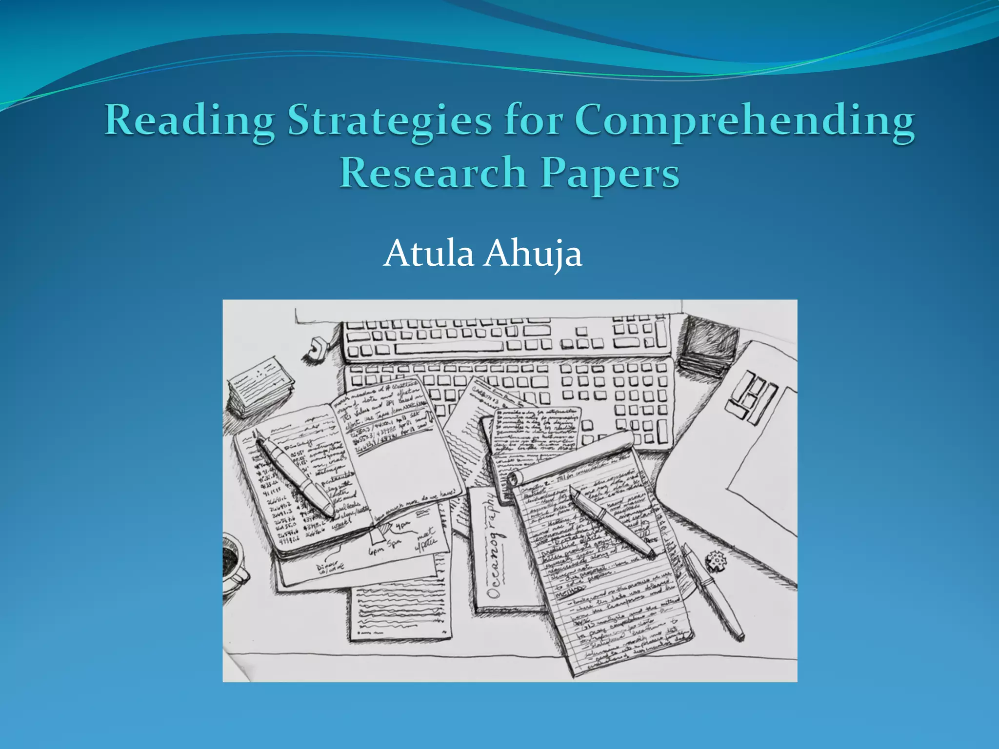 Reading strategies for comprehending research papers | PDF