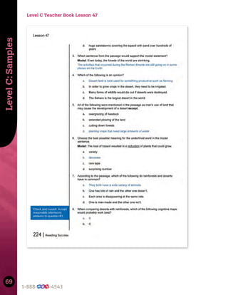 69
Level
C:
Samples
Level C Teacher Book Lesson 47
 