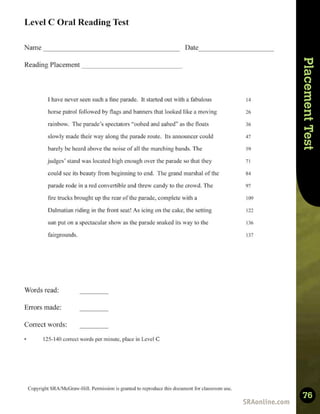 Skills
Development
Placement
Test
76
 
