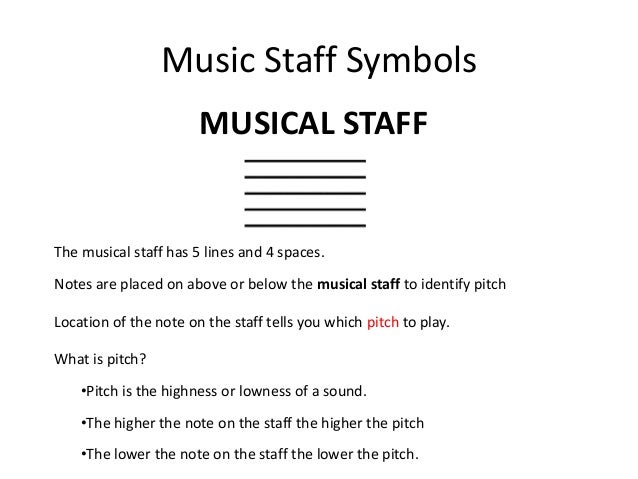 the music staff