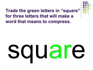 Square Against Word Reading | PPT