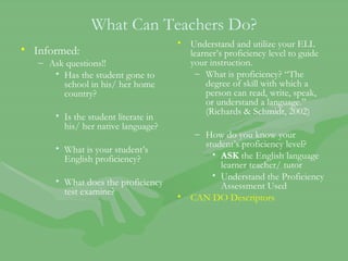 Reading With English Language Learners | PPT