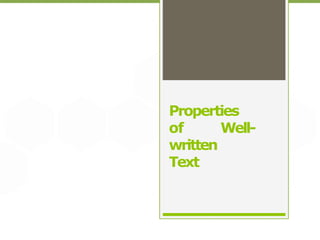 Compatible Written Images COMPARE AND CONTRAST PATTERNS OF WRITTEN TEXTS ACROSS DISCIPLINES | PPTX