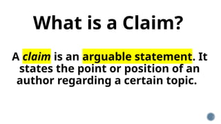 READING & WRITING SKILLS-Types Claims.pptx