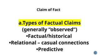 READING & WRITING SKILLS-Types Claims.pptx