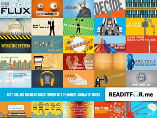Best-selling business books turned into 12-minute animated videos 
