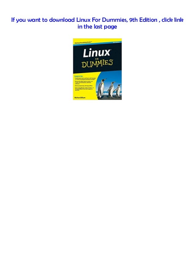 [PDF] Linux For Dummies, 9th Edition