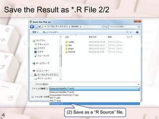 Example of Using R #1: Exporting the Result of Correspondence Analysis ...
