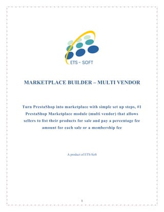 Marketplace Builder - PrestaShop marketplace multi vendor module